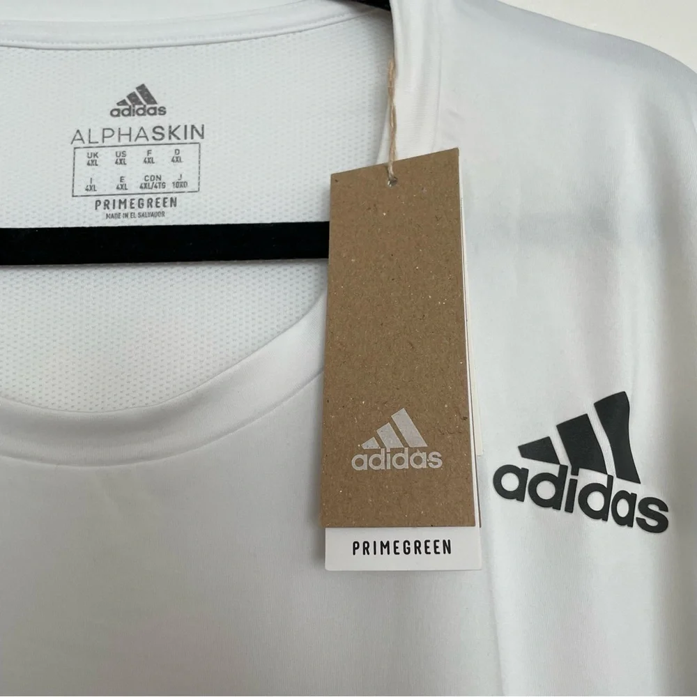 adidas Men's Alphaskin Sport Fitted Tee Size 4XL
